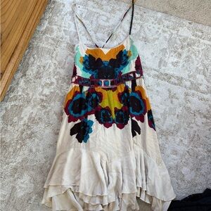 Free People Multicolor Floral Mini Dress